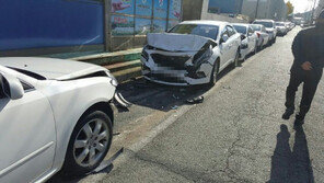 부산서 대낮 음주운전으로 주차 차량 6대 “박살”