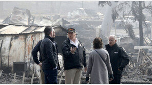 캘리포니아 산불 현장 간 트럼프