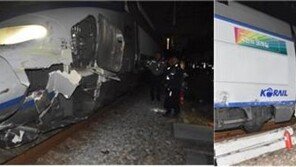 서울역 진입하던 KTX, 포크레인과 충돌…작업자 3명 부상