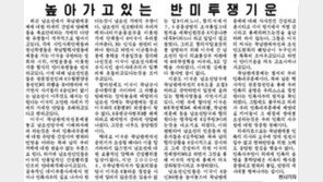 北신문, 한미 워킹그룹 출범에 “민족문제에 외세 끼면 안 돼”