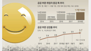 공공부문은 고성장 누리는데… 민간 ‘빅3’ 취업자 16만명 감소
