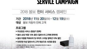 볼보, ‘2018 윈터 서비스 캠페인’ 실시
