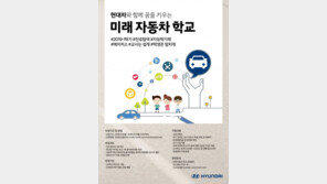 현대차, ‘미래 자동차 학교’ 참가 중학교 100곳 모집