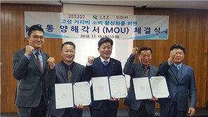  연안식당, 고성 가리비 소비 활성화를 위한 MOU 체결