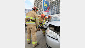 차량 사고 부상자 긴급구조 훈련