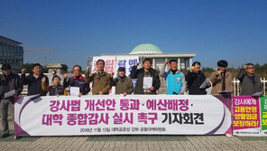 여야, 강사법 예산 550억원 합의…예결위 심의 등 남아