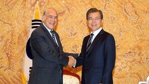 文대통령, OECD 사무총장 접견…포용성장 MOU 곧 체결