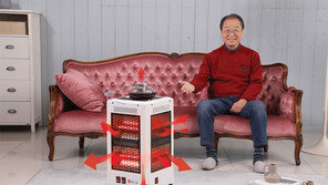 앞-뒤-좌-우 ‘후끈’… 360도 회전 ‘5방향 텐버튼난로’ 인기