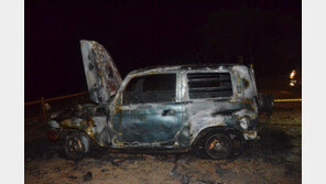 안면도 두여해수욕장 주차장서 차량 화재…시신1구 발견