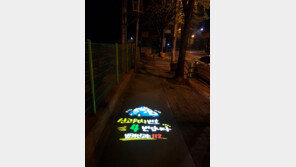   고양시 덕양구청·고양경찰서, 주민 안심귀가 돕는 ‘그림자 조명’ 설치