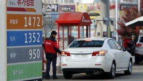 휘발유값 4주간 174원↓…유가하락에 ‘연중 최저’