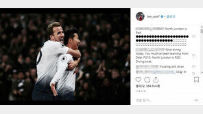 “개고기 먹는 사람”…아스날 팬, ‘PK 유도’ 손흥민 SNS에 댓글 테러
