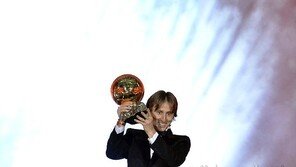 10년 ‘메날두’시대 종식…모드리치 2018 발롱도르 수상, 메시 5위 굴욕