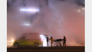 백석역 온수관 파열→100℃ 물기둥→車 앞유리 관통→운전자 전신화상 사망