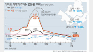 서울 아파트값 18개 자치구서 ‘하락’…강남 급매물 출현