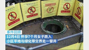 플라스틱으로 만든 맨홀 뚜껑 밟았다가…임산부 추락 사망