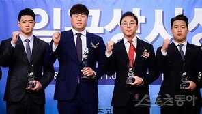 ‘일구대상’ 주인공은 류현진, 최고타자·투수는 김재환과 정우람