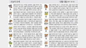 [오늘의 운세/12월 13일]