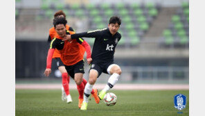 벤투호, 전지훈련 마무리 연습경기서 U-23 아우들에 0-2 패