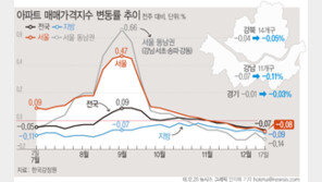 서울 아파트값, 5년4개월來 최대 낙폭…매물적체 본격화