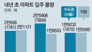 내년 1분기 입주아파트 12만4732채