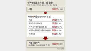 가계 소득 4% 늘때 세금 11% 증가