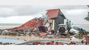 주말밤 예고없이 덮친 쓰나미… 해변 관광객 순식간에 삼켜