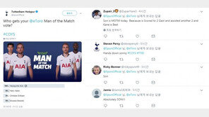 손흥민, 토트넘 ‘에버튼전 MOM 투표’서 1위 질주…“손날두, 반박 불가”