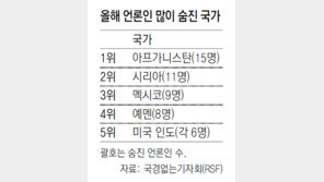 분쟁지역도 아닌데… 목숨 잃는 언론인들