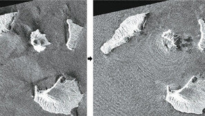 쓰나미 부른 印尼 화산 폭발 전후