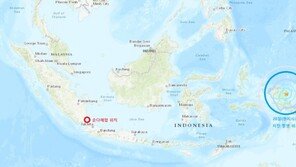 인도네시아 동부서 규모 5.8 강진…순다해협 쓰나미 피해 일주일 만에