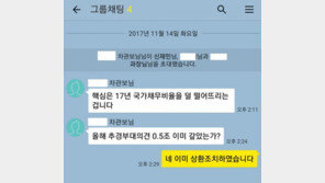 신재민 “기재부 차관보, 적자 국채 발행 지시”…카톡 내용 공개