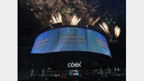 [동아 포토] 강남구, 국내 최대 LED 스크린으로 새해맞이 카운트다운 