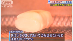 日 도쿄서 신년 맞이 떡 먹다 11명 병원行…1명은 사망