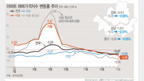 서울 아파트값 8주째 하락…낙폭 ‘확대→축소→보합’ 계단식 장세