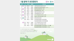 쉬어가는 겨울 분양시장…1월 둘째 주 2789가구 공급