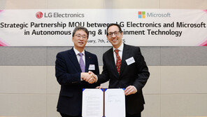LG전자, 자율주행 개발 위해 MS와 손잡다