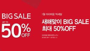 아리따움 ‘새해맞이 빅세일’ 실시