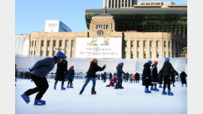 서울광장 스케이트장 초미세먼지로 운영중단