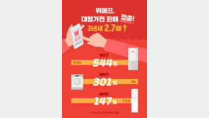 “대형가전도 온라인으로 산다”