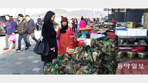 보령시 굴단지 북적