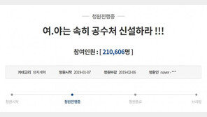 “국회 공수처 신설 나서라” 국민청원 20만 돌파