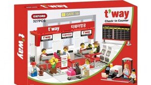 티웨이항공, ‘체크인 카운터’ 블록 세트 출시…가격 3만원