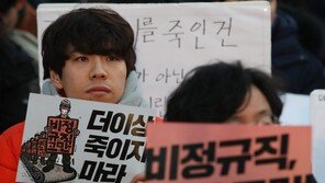 인권위 “간접고용 업무 재해, 정규직 2배…산재는 절반”