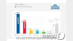 민주 40.7%·한국 24.8%…거대 양당 지지율 동반 상승