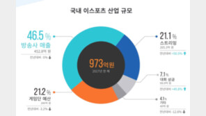 상금만 1700억 원 규모, e스포츠 잘나가네