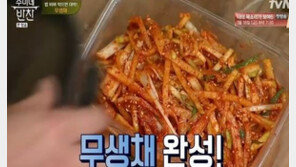 김수미 무생채, 레시피 보니…“3분이면 돼”