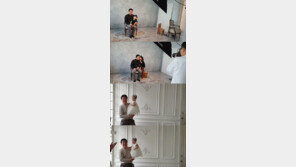 소유진♥백종원, 막내와 돌사진 촬영…행복한 딸바보 부부