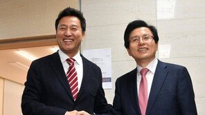 황교안·오세훈 ‘PK서 조우’…불붙은 한국당 ‘당권레이스’