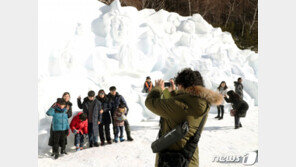 눈조각 대박조짐…태백산눈축제 첫 주말 26만 다녀가